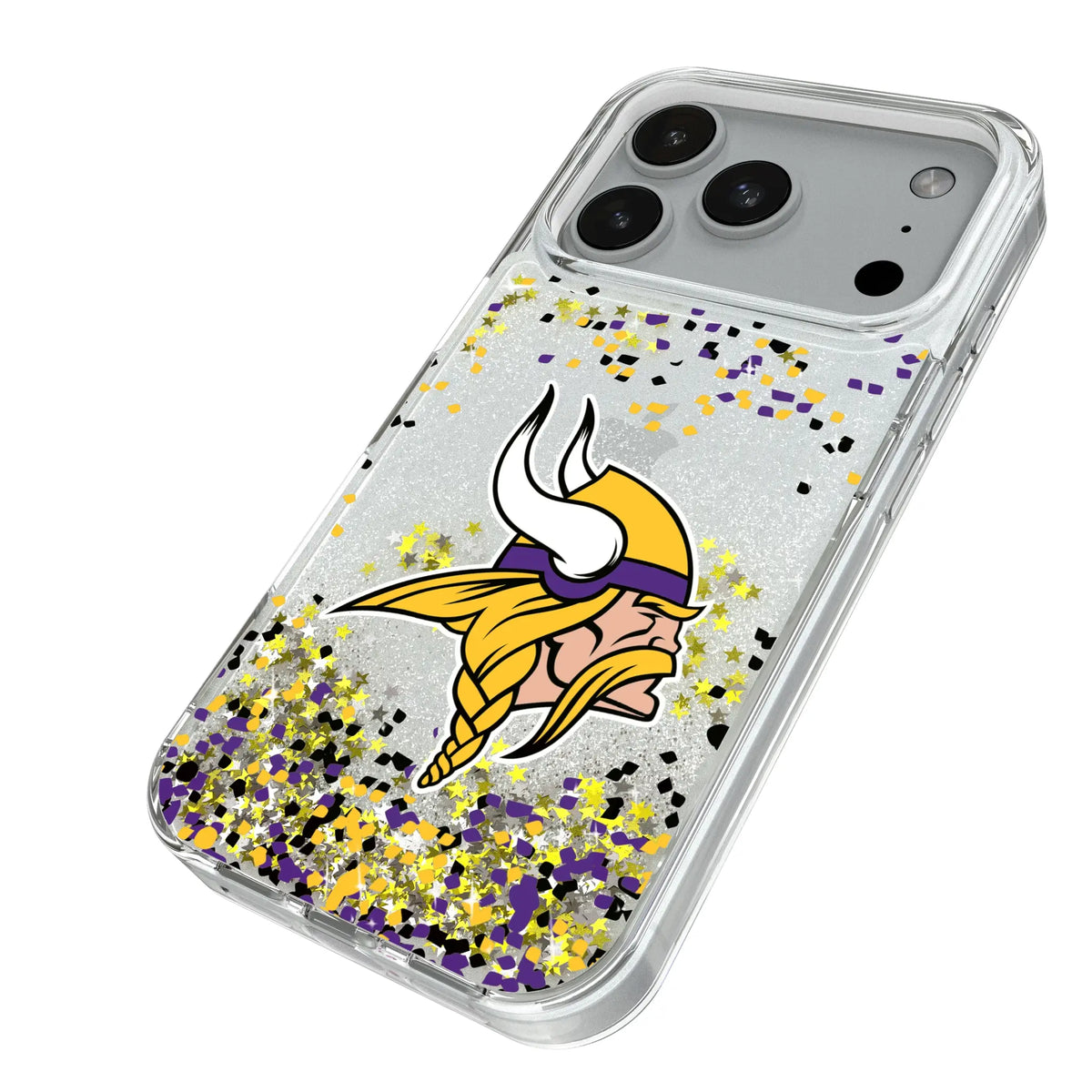 Minnesota Vikings Confetti Glitter Phone Case for Apple iPhone