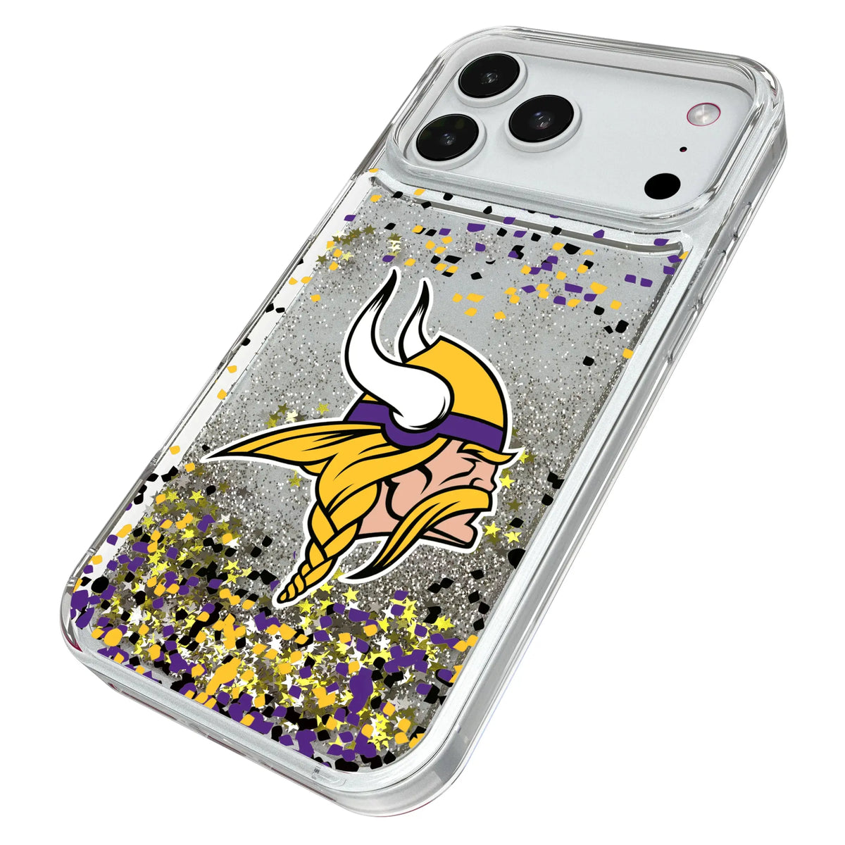 Minnesota Vikings Confetti Glitter Phone Case for Apple iPhone
