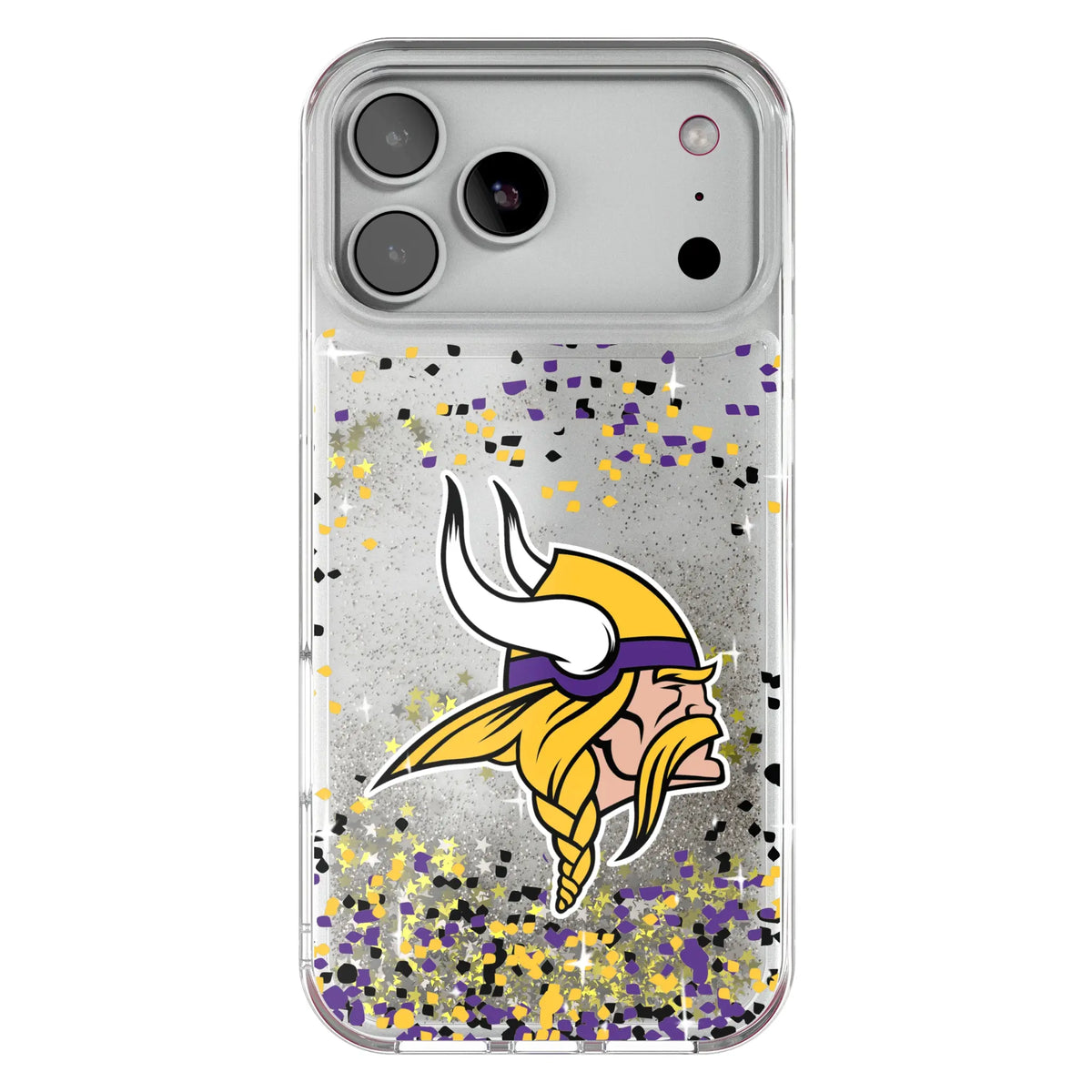 Minnesota Vikings Confetti Glitter Phone Case for Apple iPhone