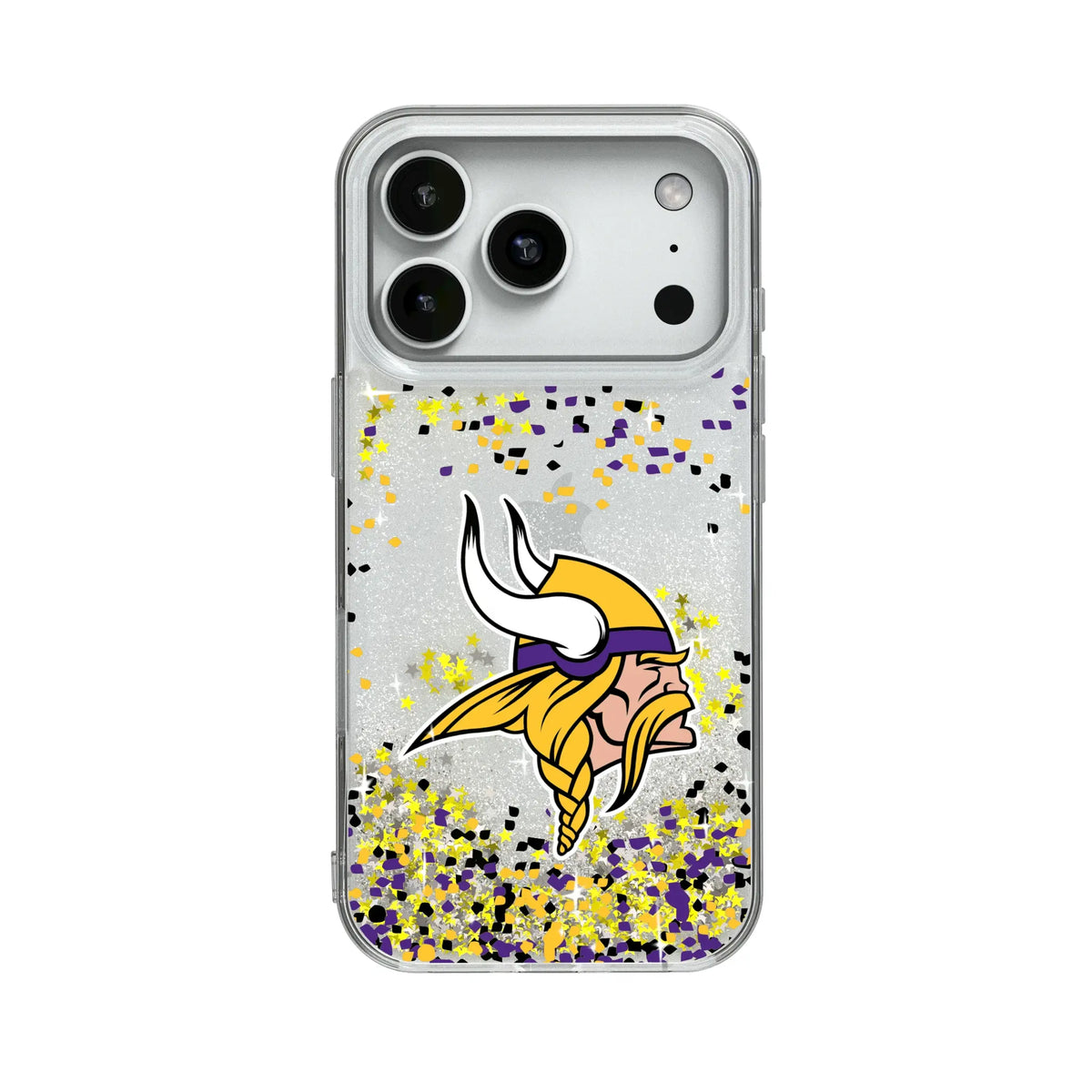 Minnesota Vikings Confetti Glitter Phone Case for Apple iPhone