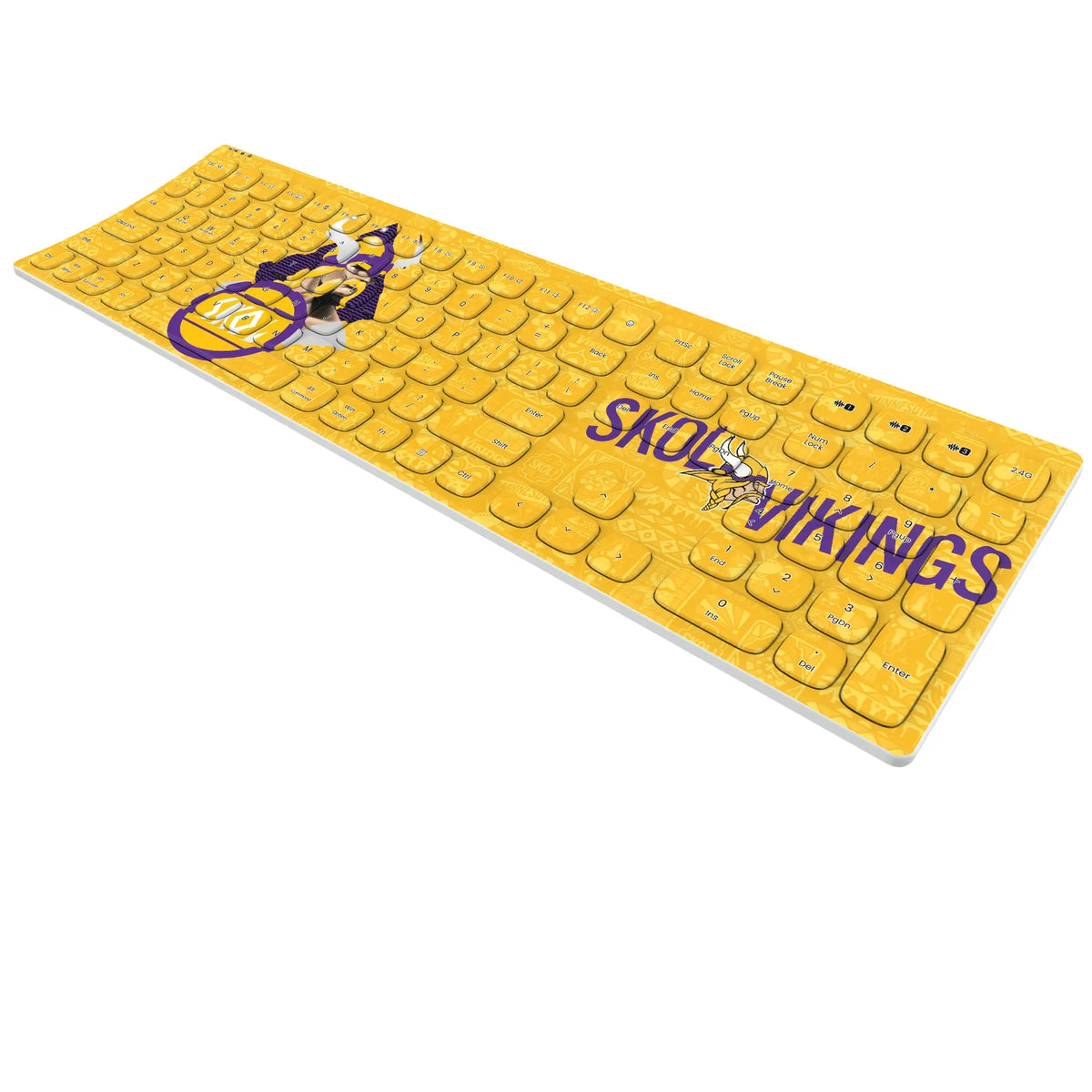 Minnesota Vikings Deco Curved Wireless Keyboard