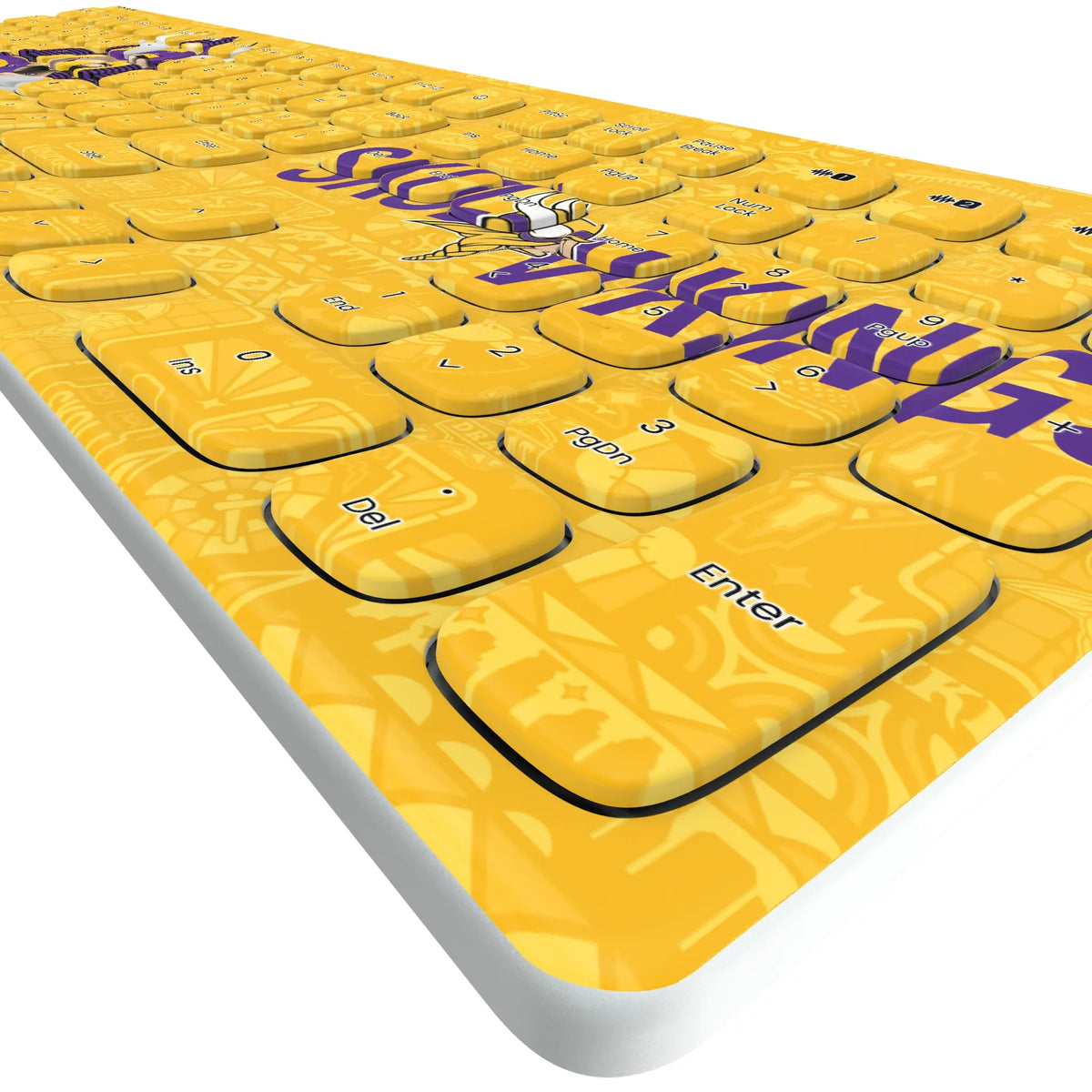 Minnesota Vikings Deco Curved Wireless Keyboard