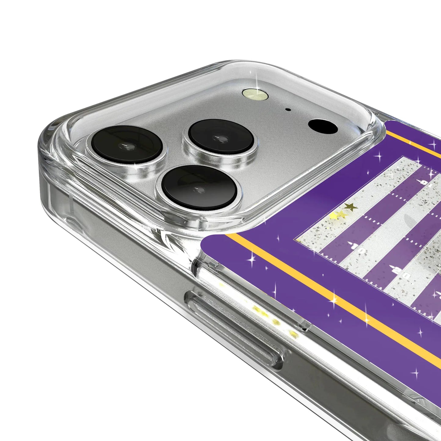 Minnesota Vikings Field Glitter Phone Case for Apple iPhone