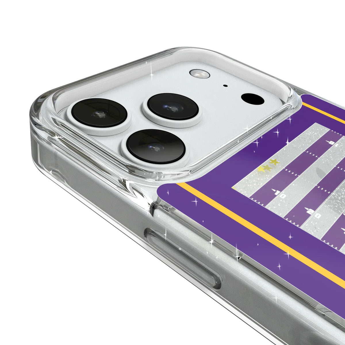 Minnesota Vikings Field Glitter Phone Case for Apple iPhone