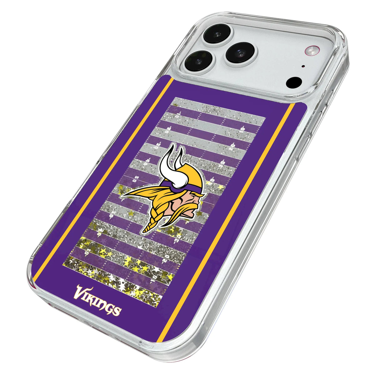 Minnesota Vikings Field Glitter Phone Case for Apple iPhone