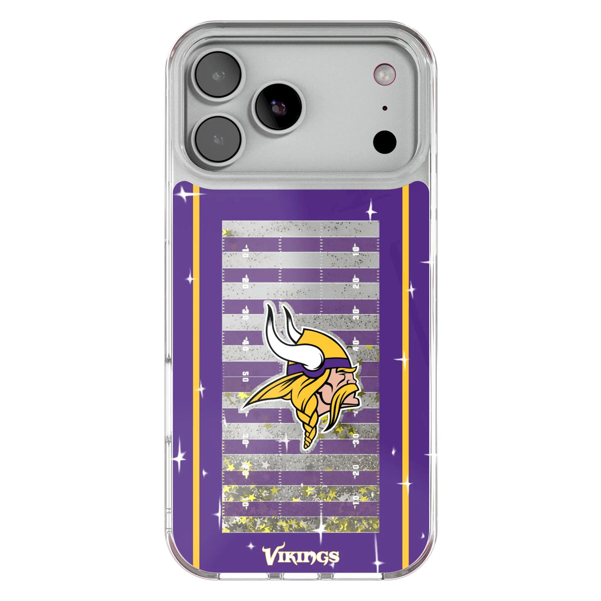 Minnesota Vikings Field Glitter Phone Case for Apple iPhone