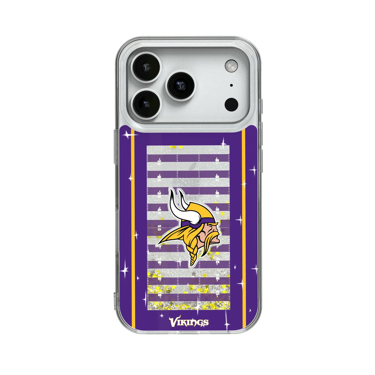 Minnesota Vikings Field Glitter Phone Case for Apple iPhone