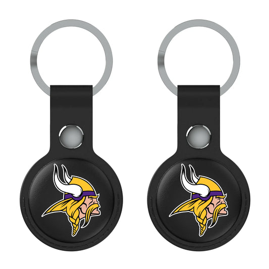 Minnesota Vikings Insignia Black Airtag Holder 2-Pack