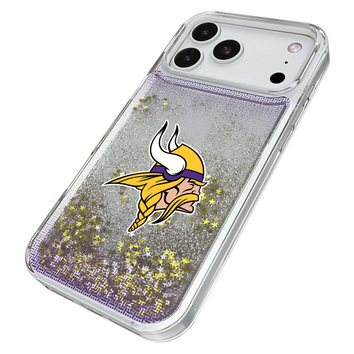 Minnesota Vikings Linen Glitter Phone Case for Apple iPhone