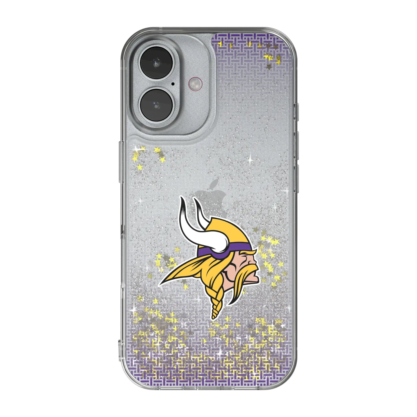 Minnesota Vikings Linen Glitter Phone Case for Apple iPhone