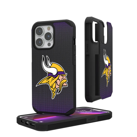 Minnesota Vikings Linen Rugged Phone Case for Apple iPhone