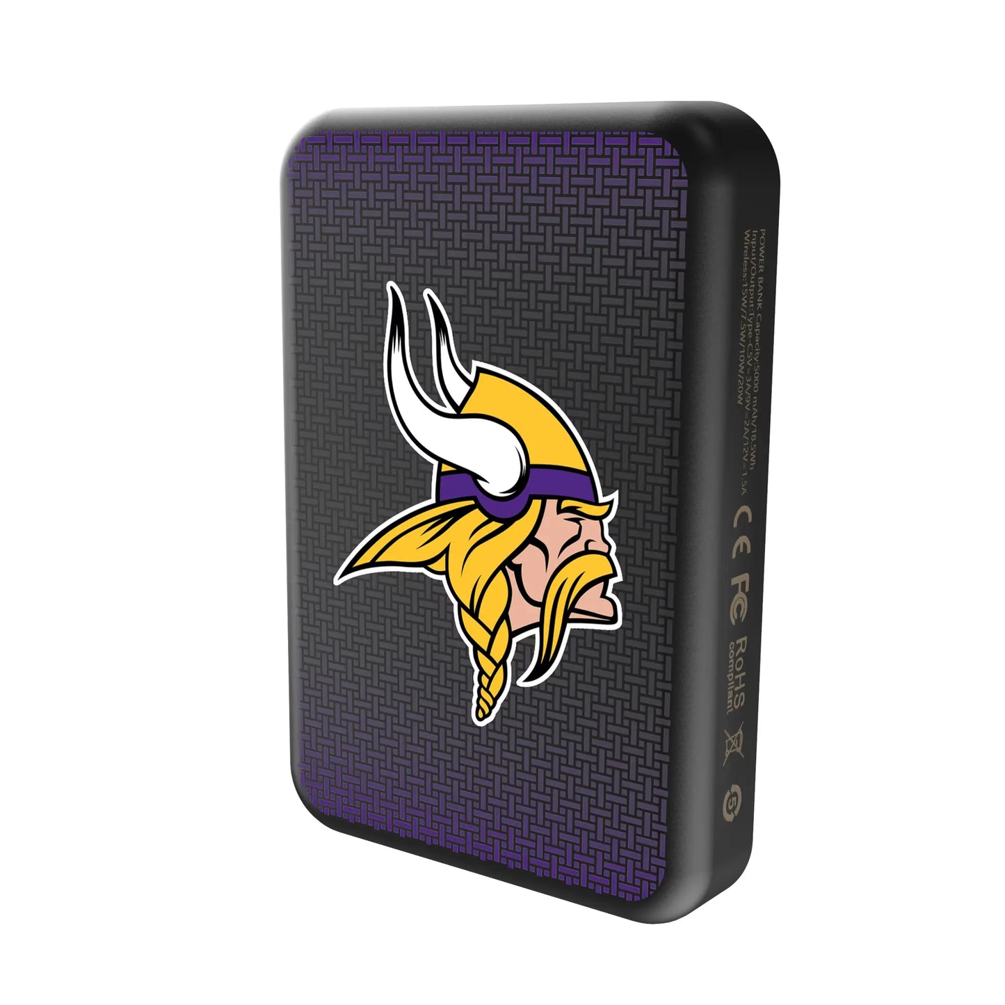 Minnesota Vikings Linen Wireless Mag Power Bank