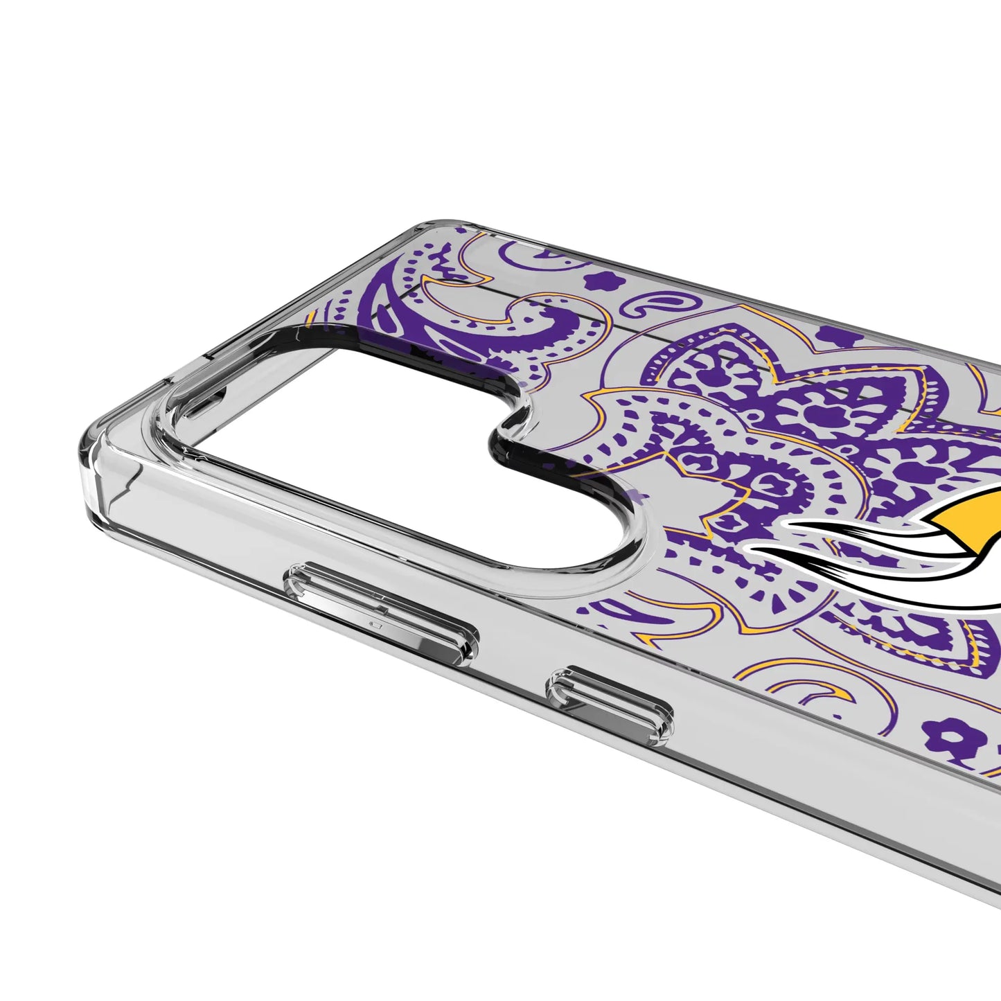 Minnesota Vikings Paisley Clear Phone Case for Samsung Galaxy