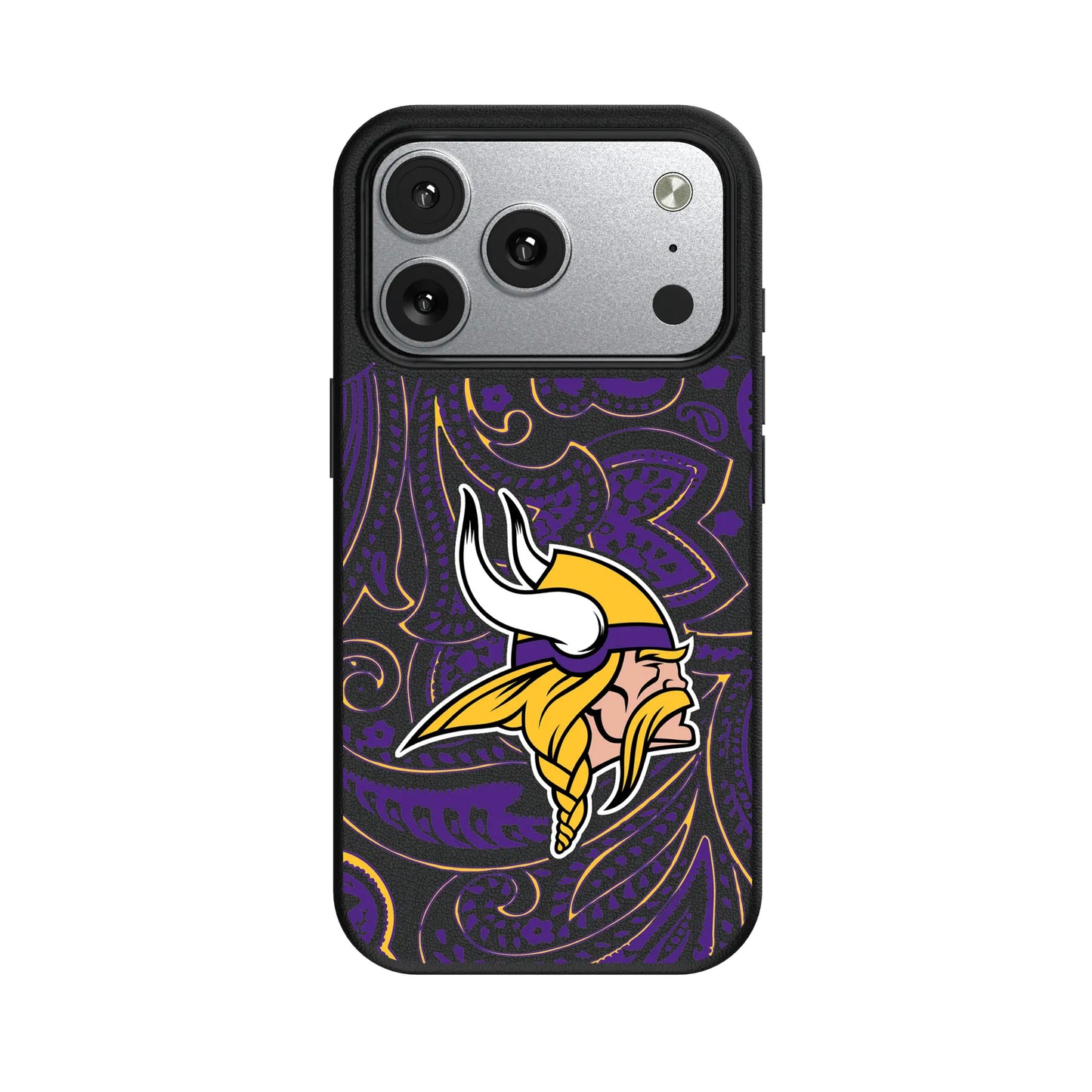 Minnesota Vikings Paisley MagSafe Compatible Phone Case for Apple iPhone