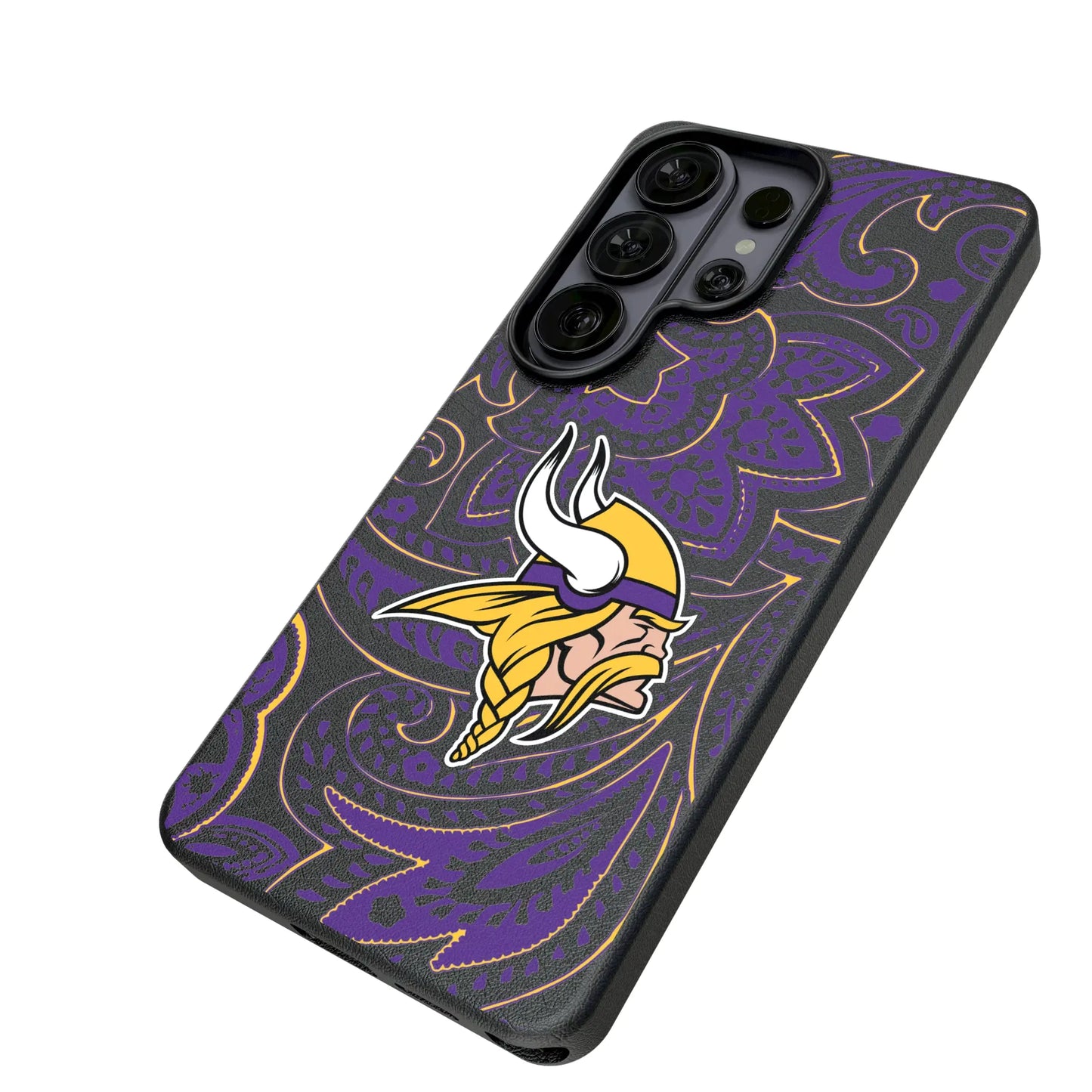 Minnesota Vikings Paisley MagSafe Compatible Phone Case for Samsung Galaxy