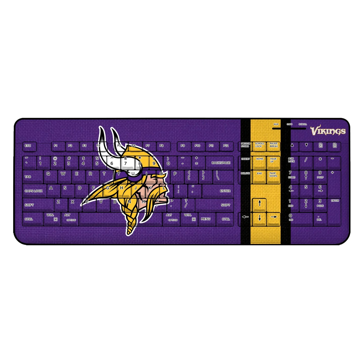 Minnesota Vikings Stripe Wireless USB Keyboard