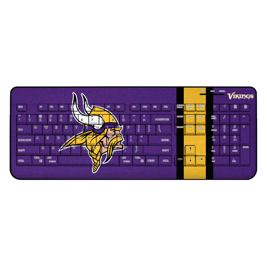 Minnesota Vikings Stripe Wireless USB Keyboard