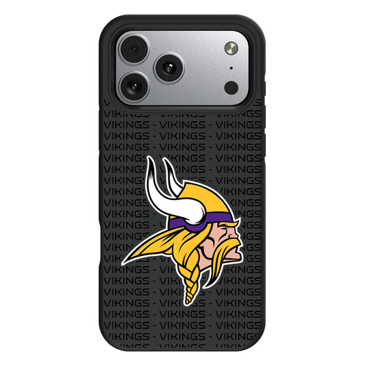 Minnesota Vikings Text Backdrop Bump Phone Case for Apple iPhone