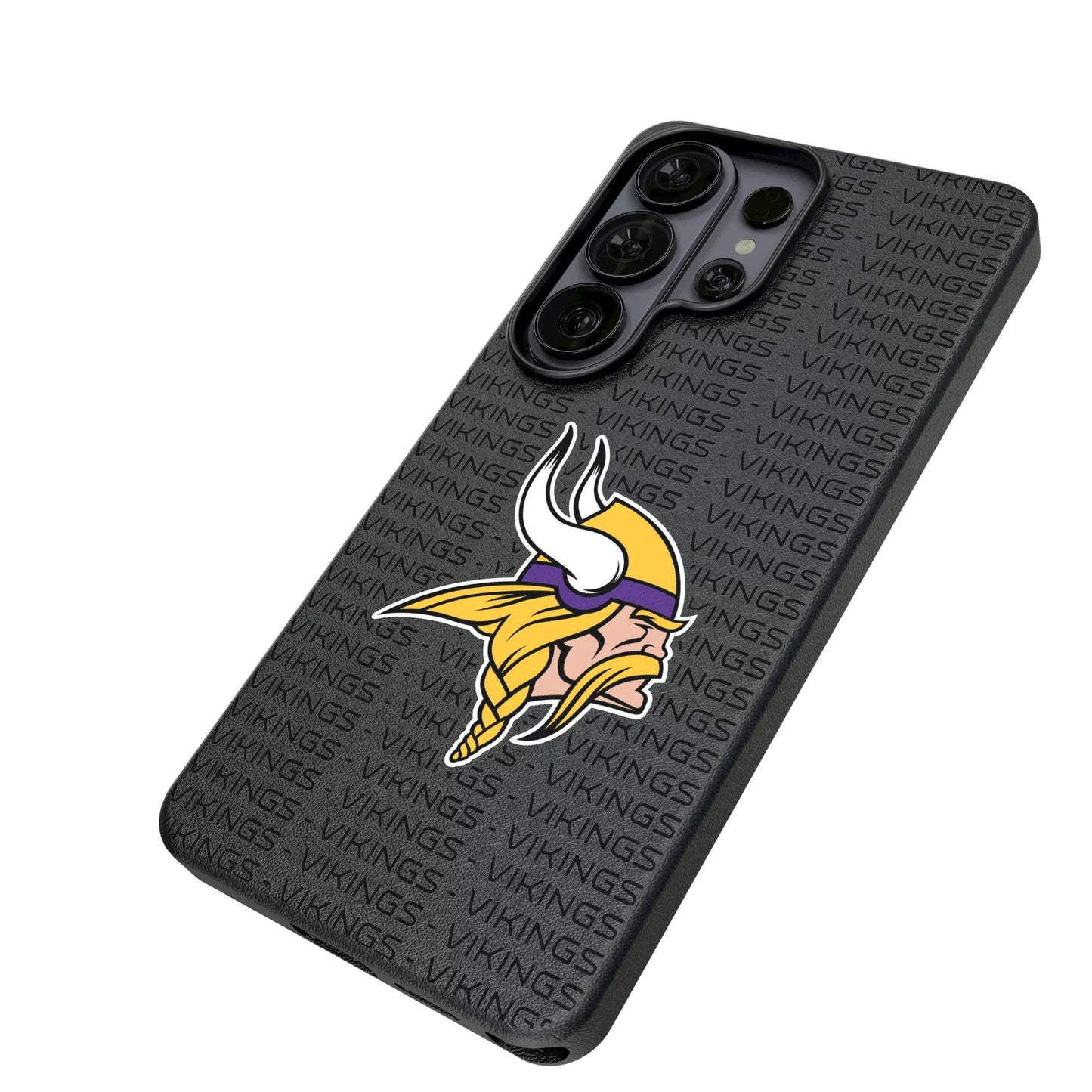 Minnesota Vikings Text Backdrop MagSafe Compatible Phone Case for Samsung Galaxy