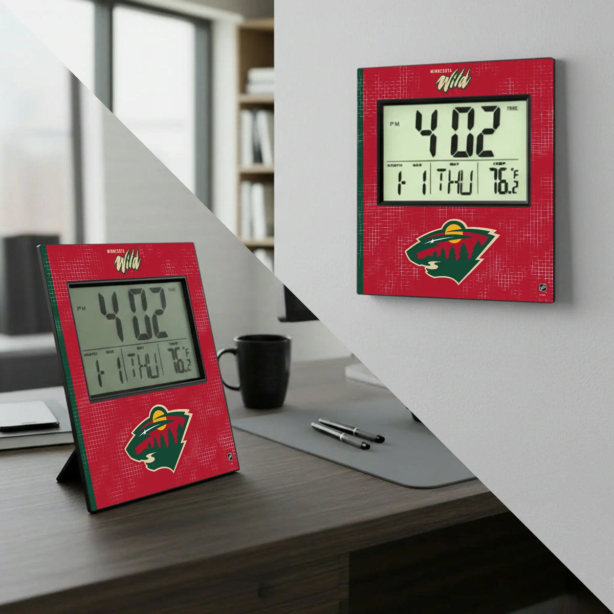 Minnesota Wild Hatch Wall Clock
