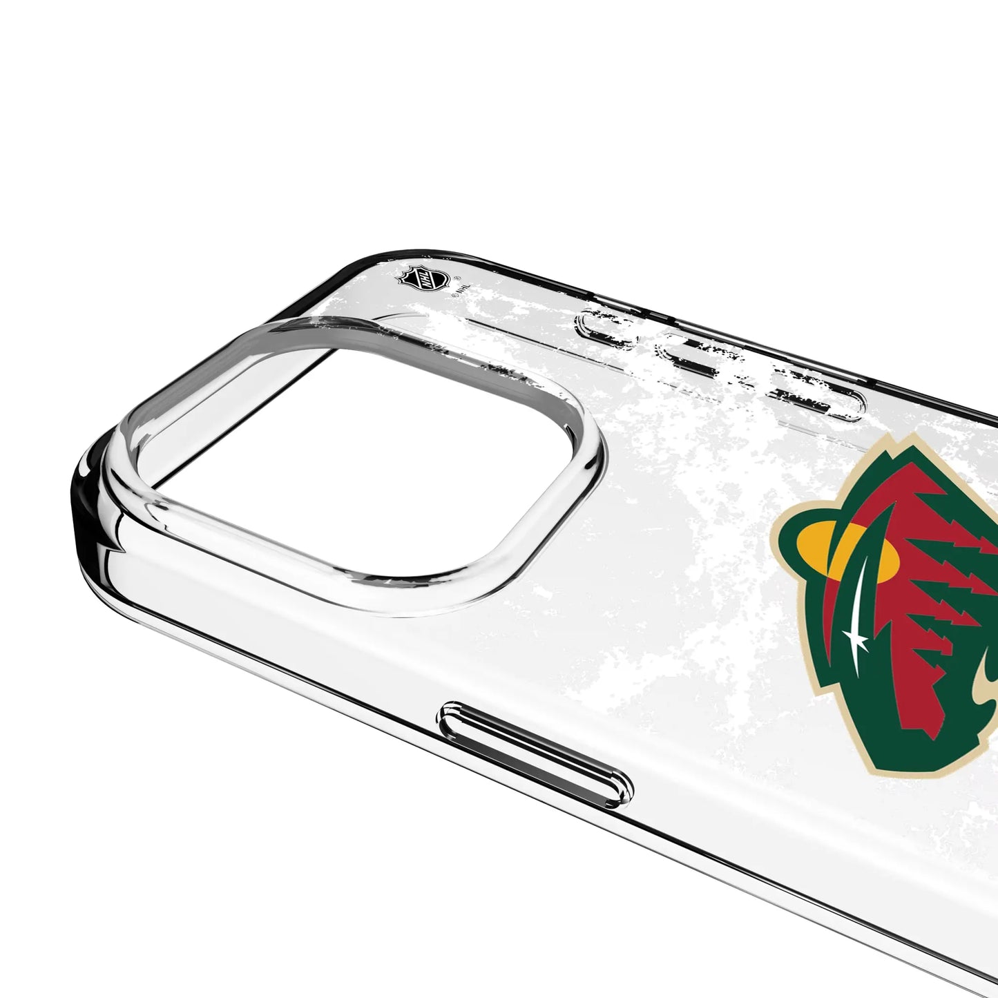 Minnesota Wild Ice Stripe Clear Phone Case for Apple iPhone
