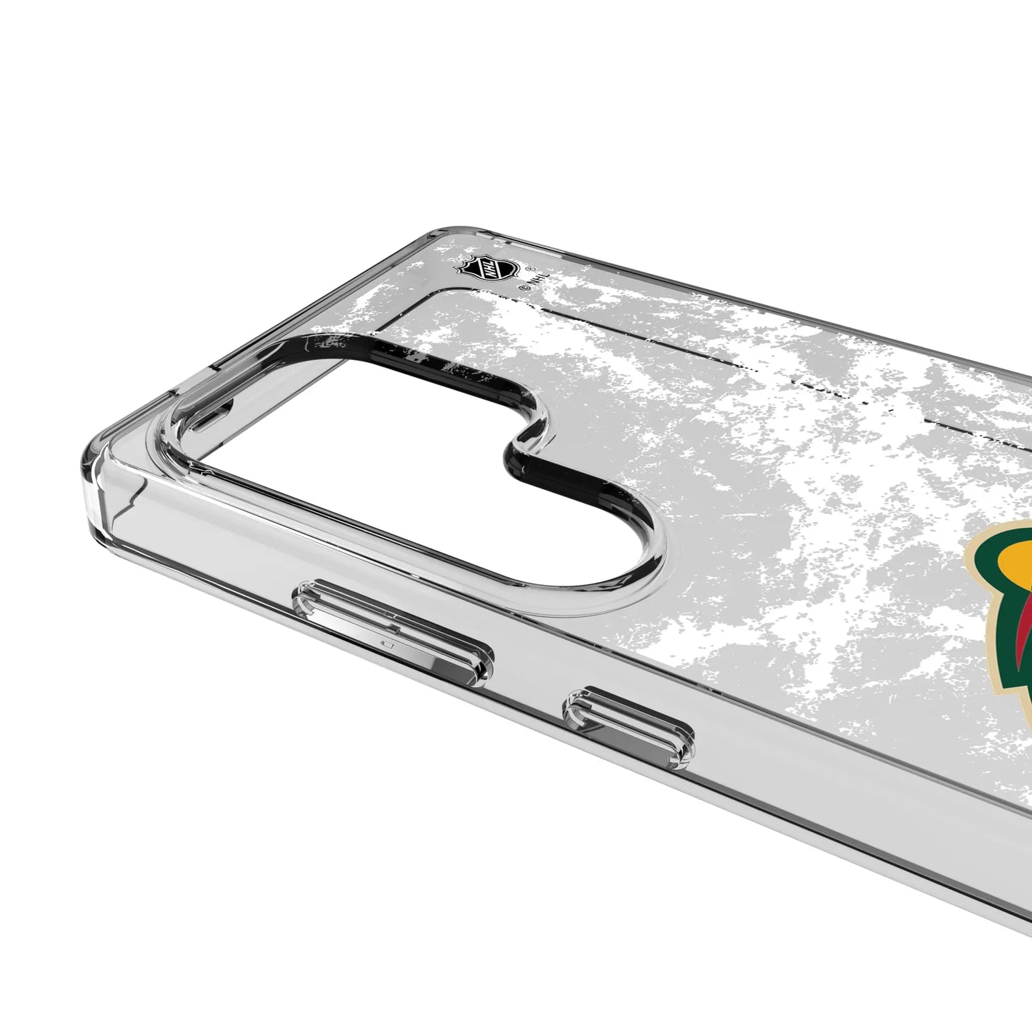 Minnesota Wild Ice Stripe Clear Phone Case for Samsung Galaxy