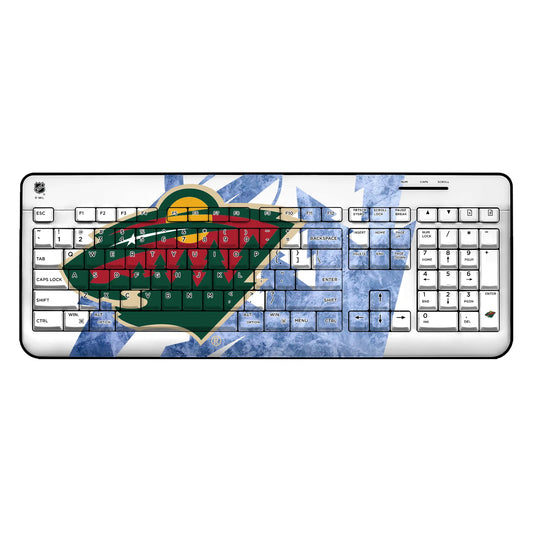 Minnesota Wild Ice Tilt Wireless USB Keyboard