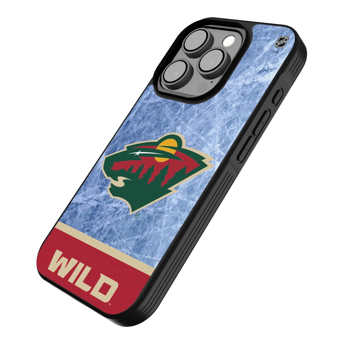 Minnesota Wild Ice Wordmark Bump Phone Case for Apple iPhone