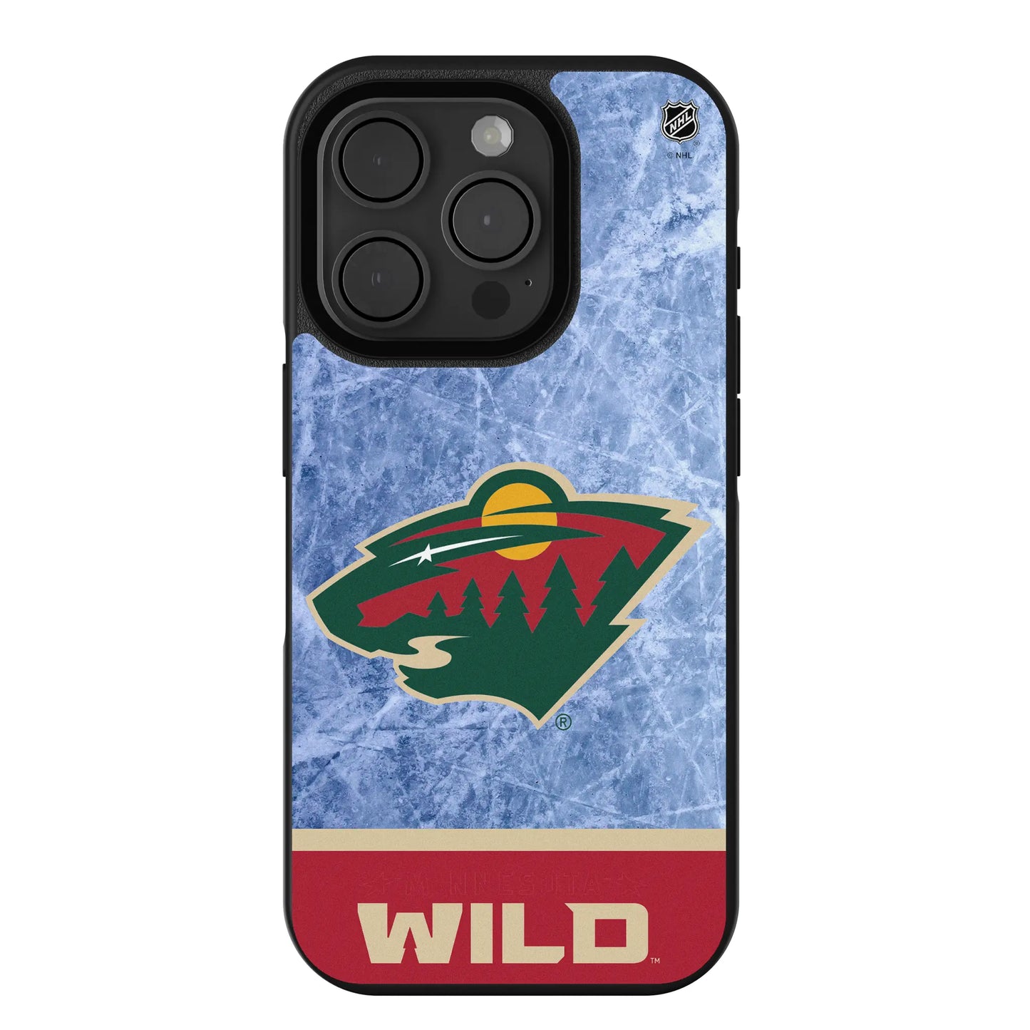 Minnesota Wild Ice Wordmark Bump Phone Case for Apple iPhone