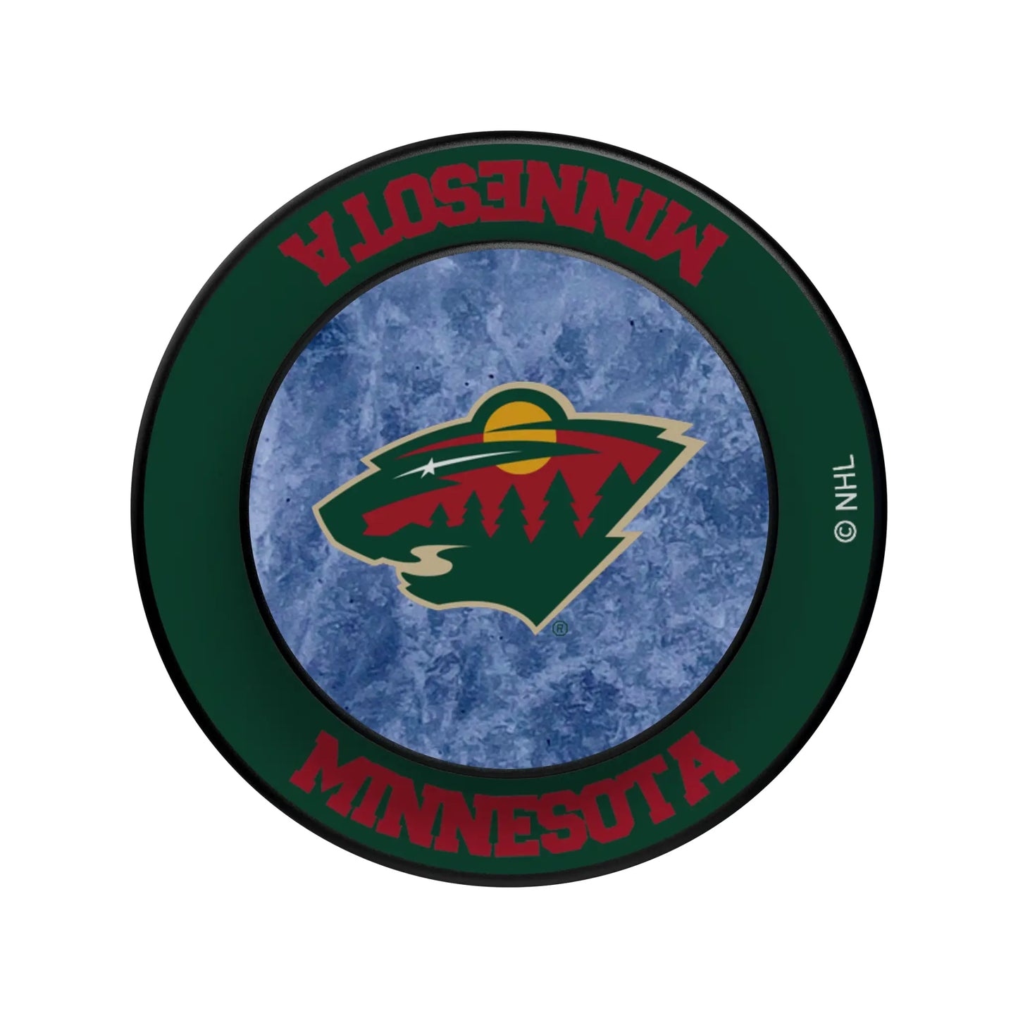 Minnesota Wild Ice Wordmark PopSockets Magnetic Phone Grip and Stand