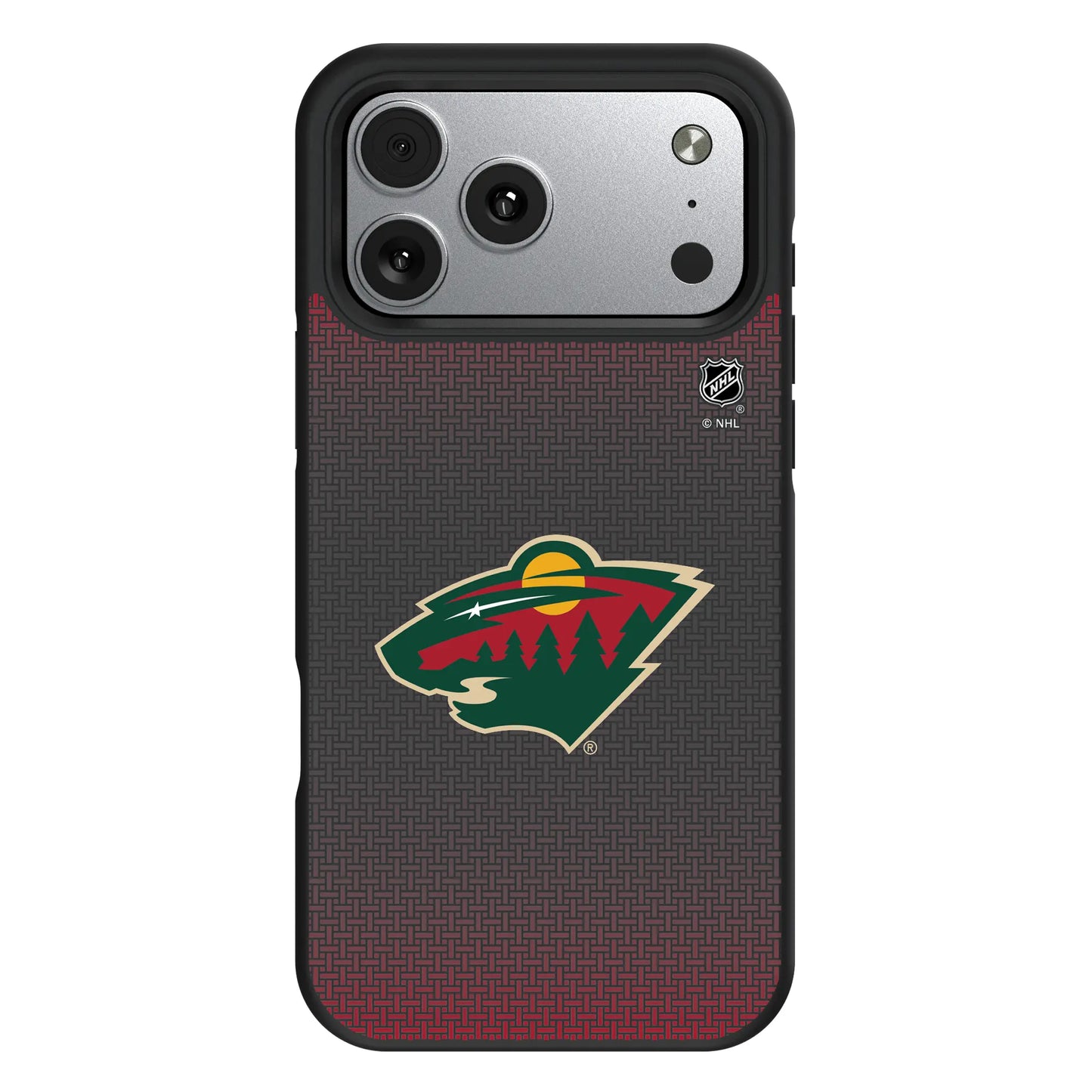 Minnesota Wild Linen Bump Phone Case for Apple iPhone