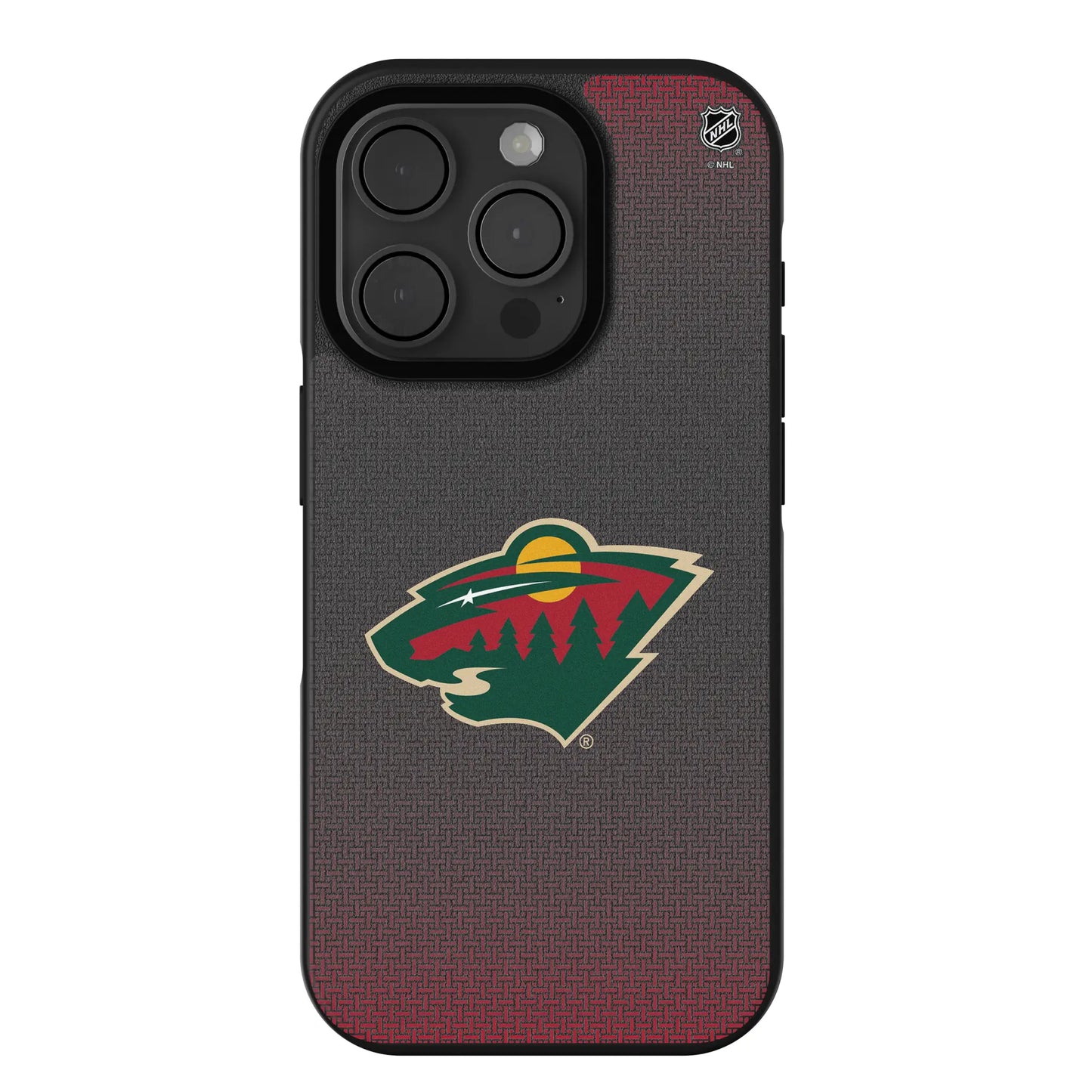 Minnesota Wild Linen Bump Phone Case for Apple iPhone