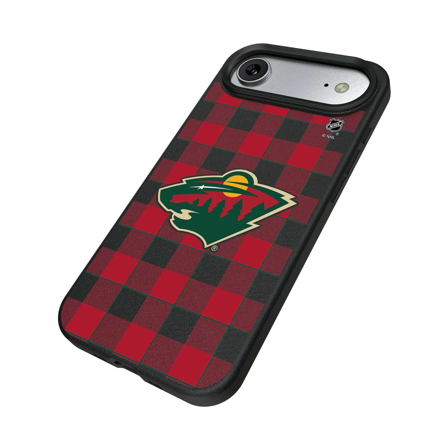 Minnesota Wild Plaid MagSafe Compatible Phone Case for Apple iPhone