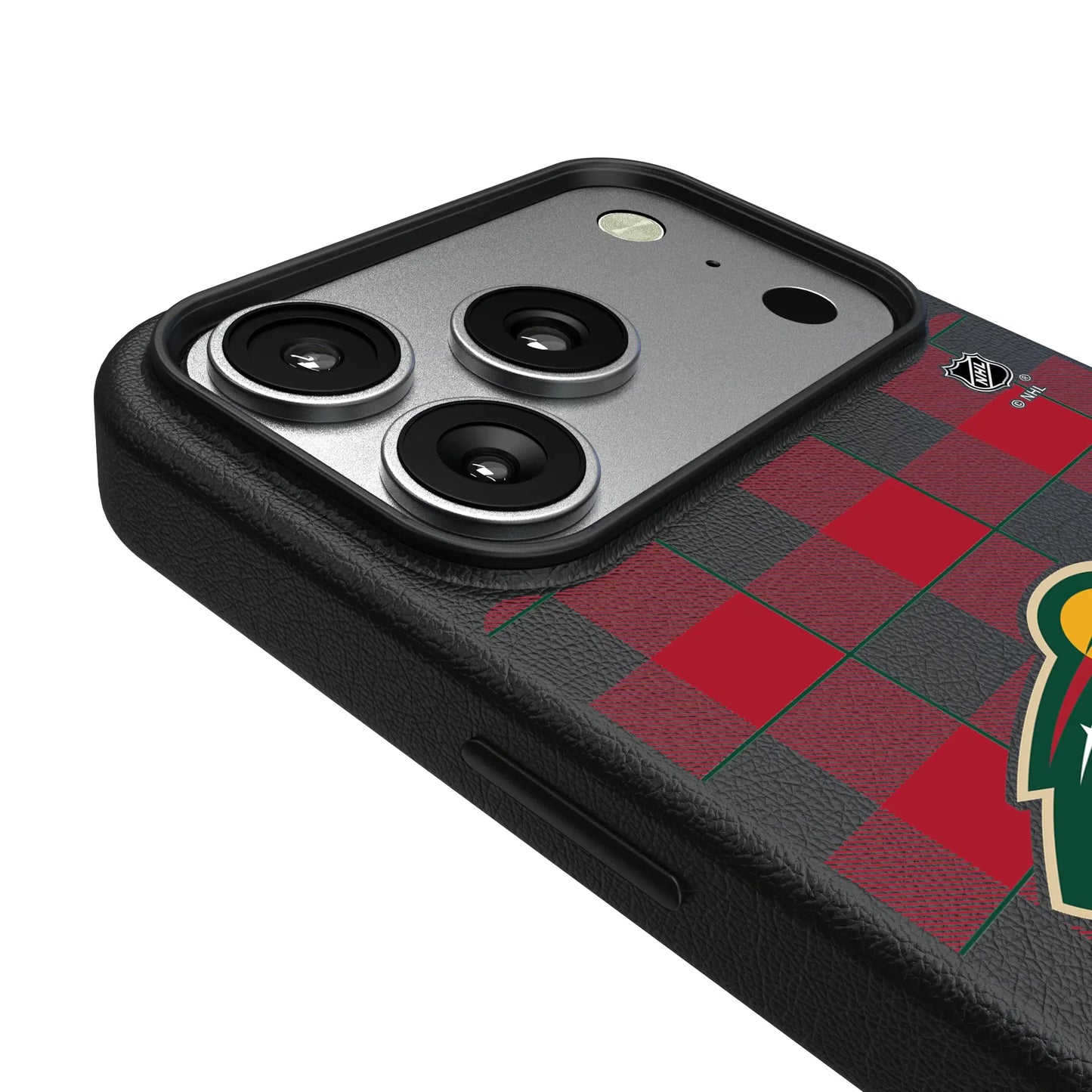 Minnesota Wild Plaid MagSafe Compatible Phone Case for Apple iPhone