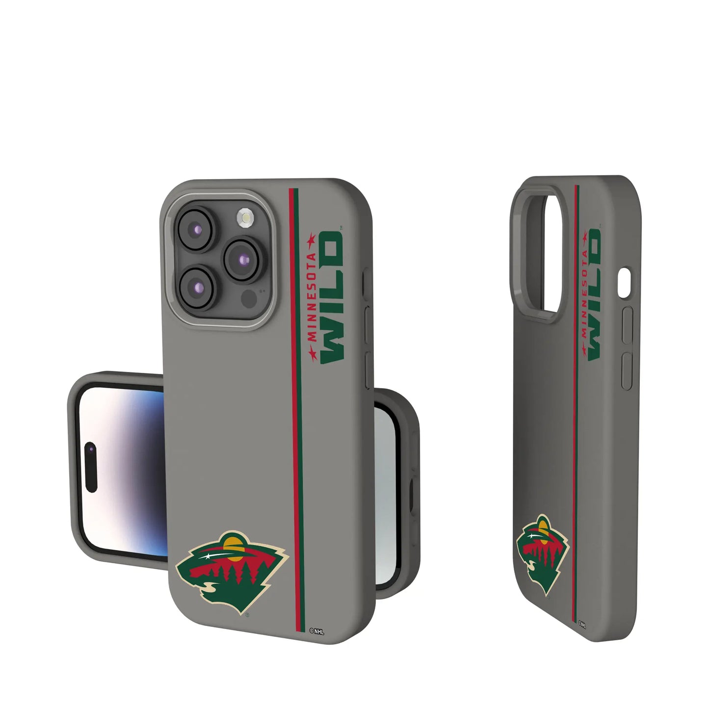 Minnesota Wild Sidebar Soft Touch Phone Case for Apple iPhone