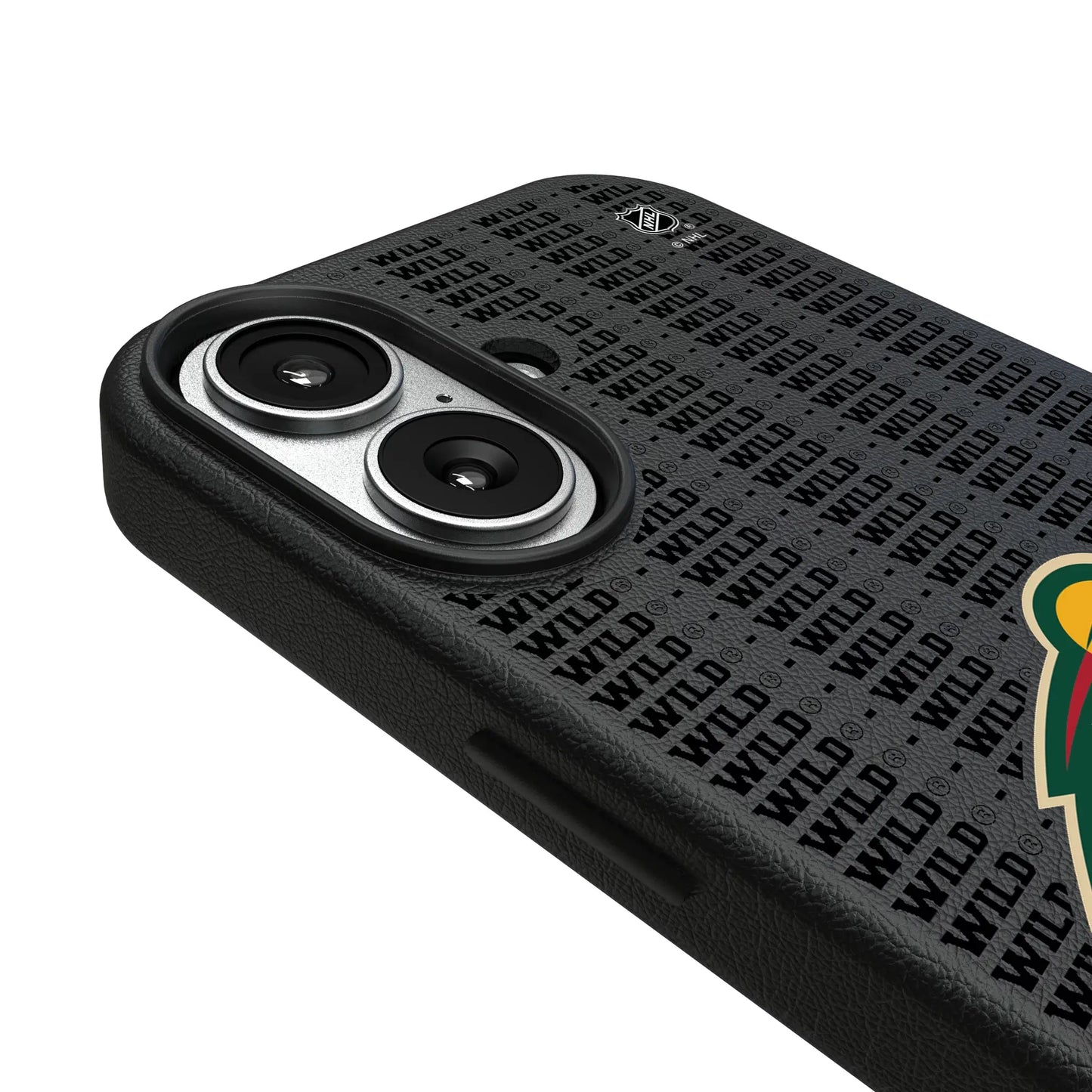 Minnesota Wild Text Backdrop MagSafe Compatible Phone Case for Apple iPhone