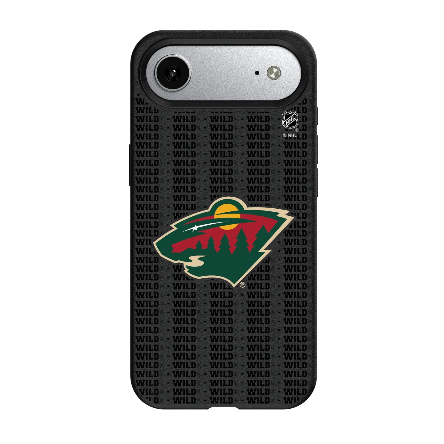 Minnesota Wild Text Backdrop MagSafe Compatible Phone Case for Apple iPhone