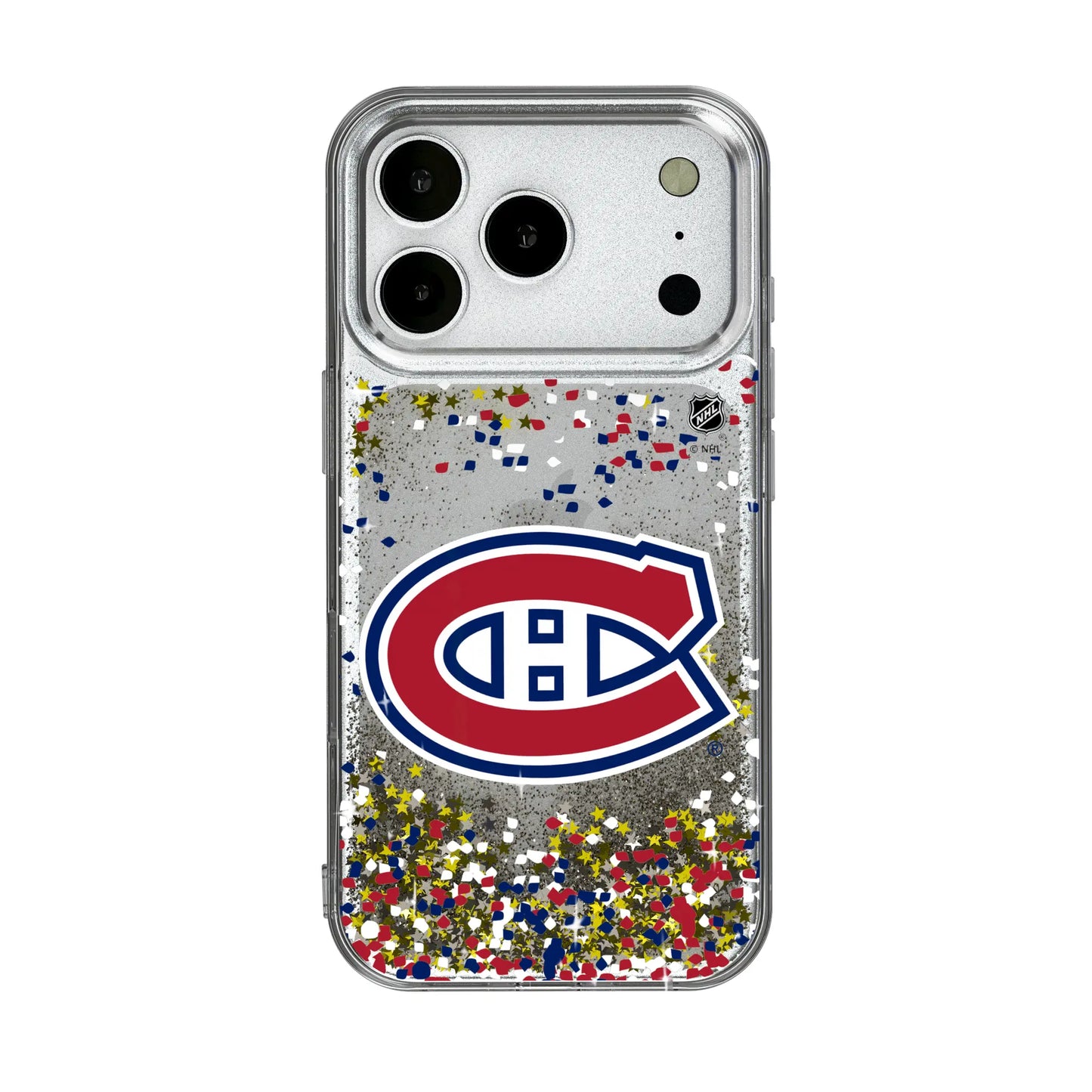 Montreal Canadiens Confetti Glitter Phone Case for Apple iPhone