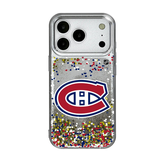 Montreal Canadiens Confetti Glitter Phone Case for Apple iPhone