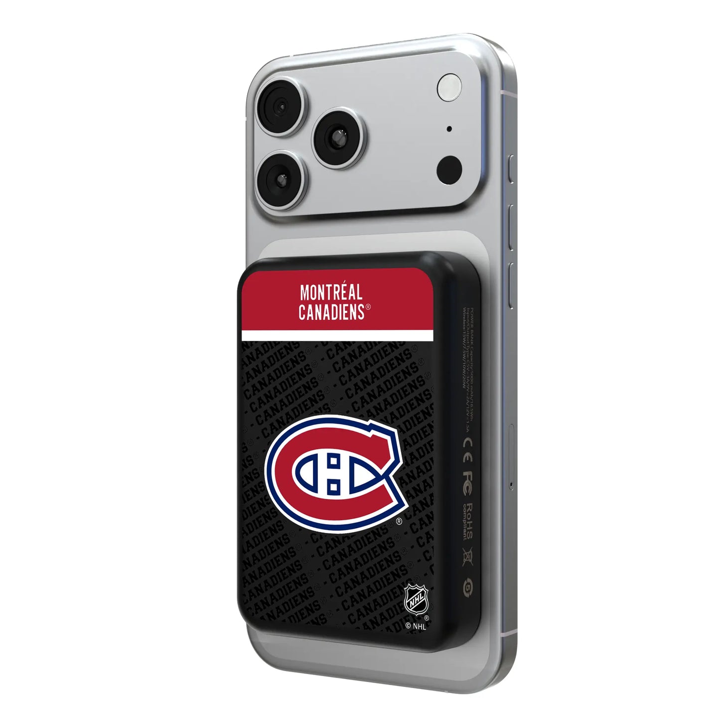 Montreal Canadiens Endzone Plus Wireless Mag Power Bank