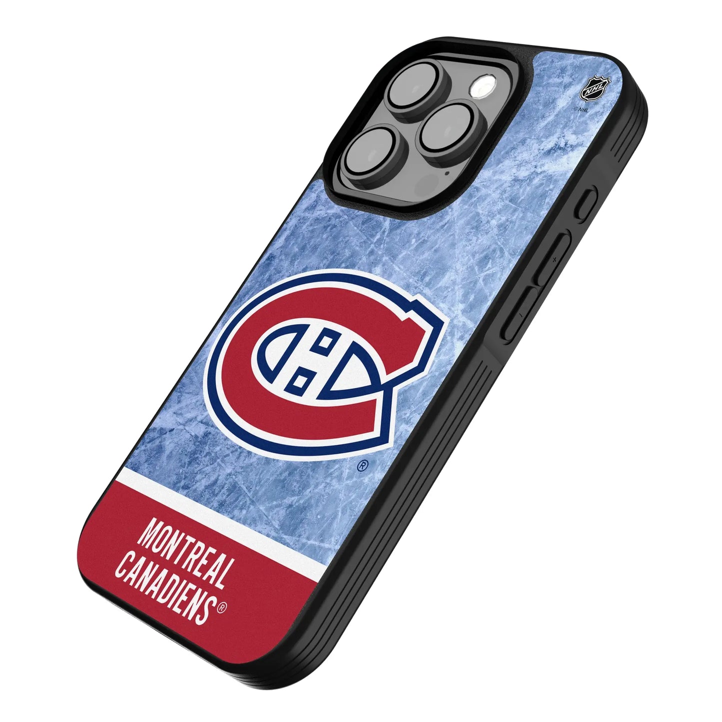 Montreal Canadiens Ice Wordmark Bump Phone Case for Apple iPhone