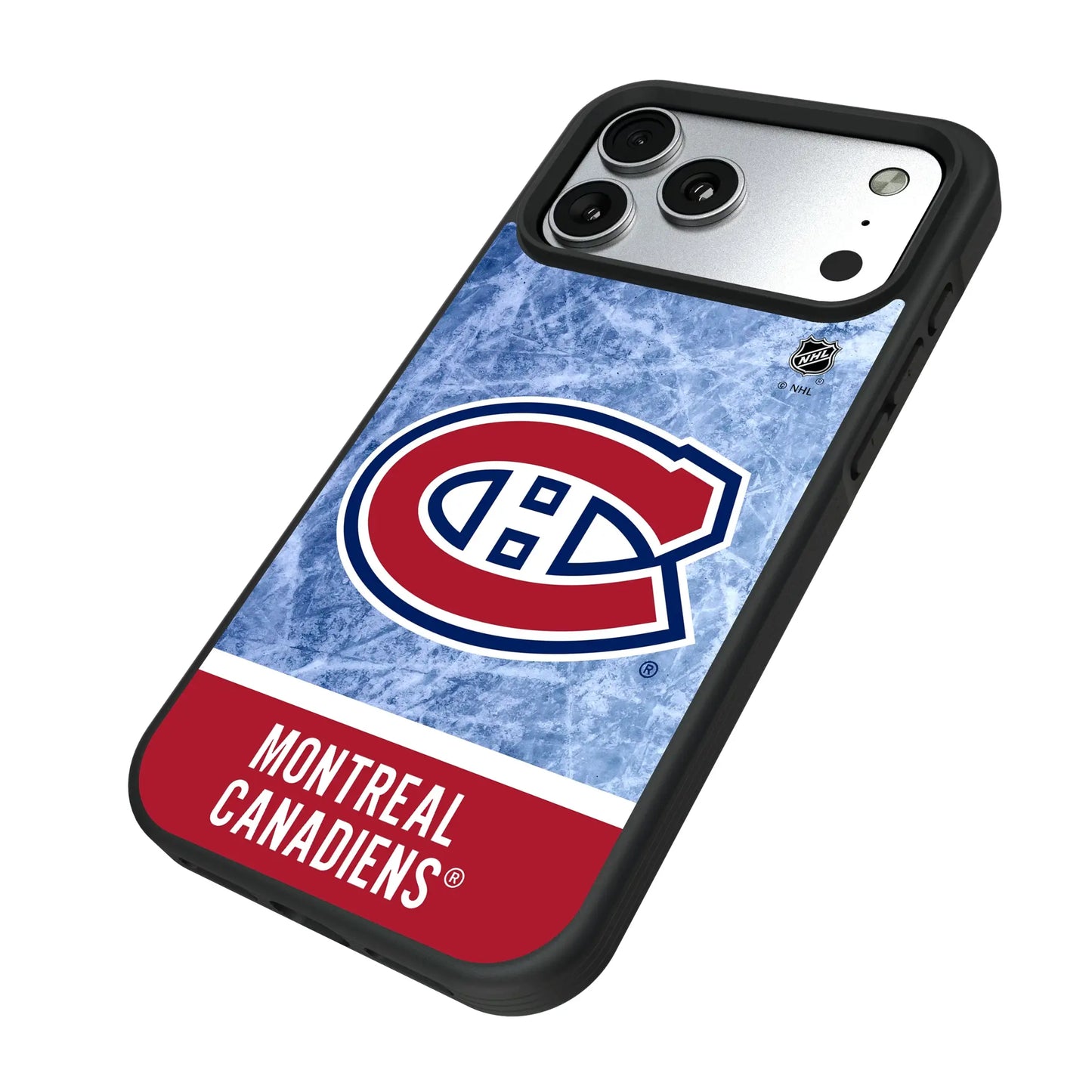 Montreal Canadiens Ice Wordmark Bump Phone Case for Apple iPhone