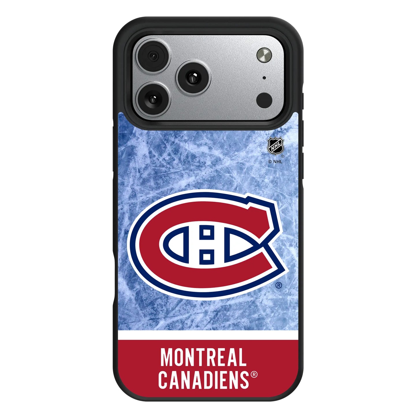Montreal Canadiens Ice Wordmark Bump Phone Case for Apple iPhone