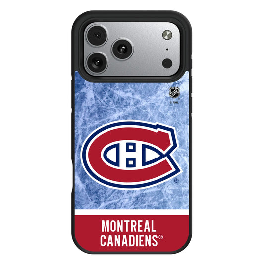 Montreal Canadiens Ice Wordmark Bump Phone Case for Apple iPhone