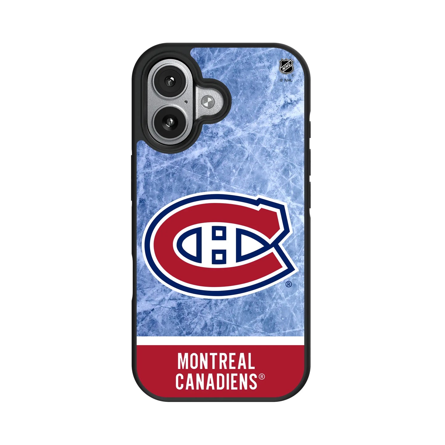Montreal Canadiens Ice Wordmark Bump Phone Case for Apple iPhone