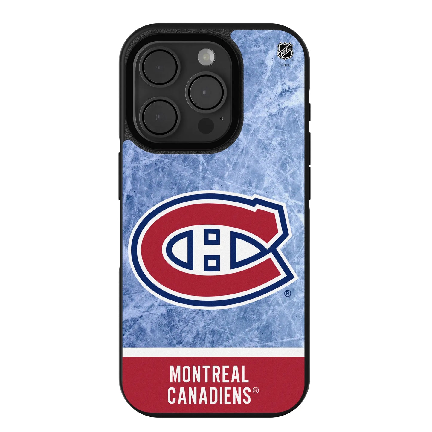 Montreal Canadiens Ice Wordmark Bump Phone Case for Apple iPhone
