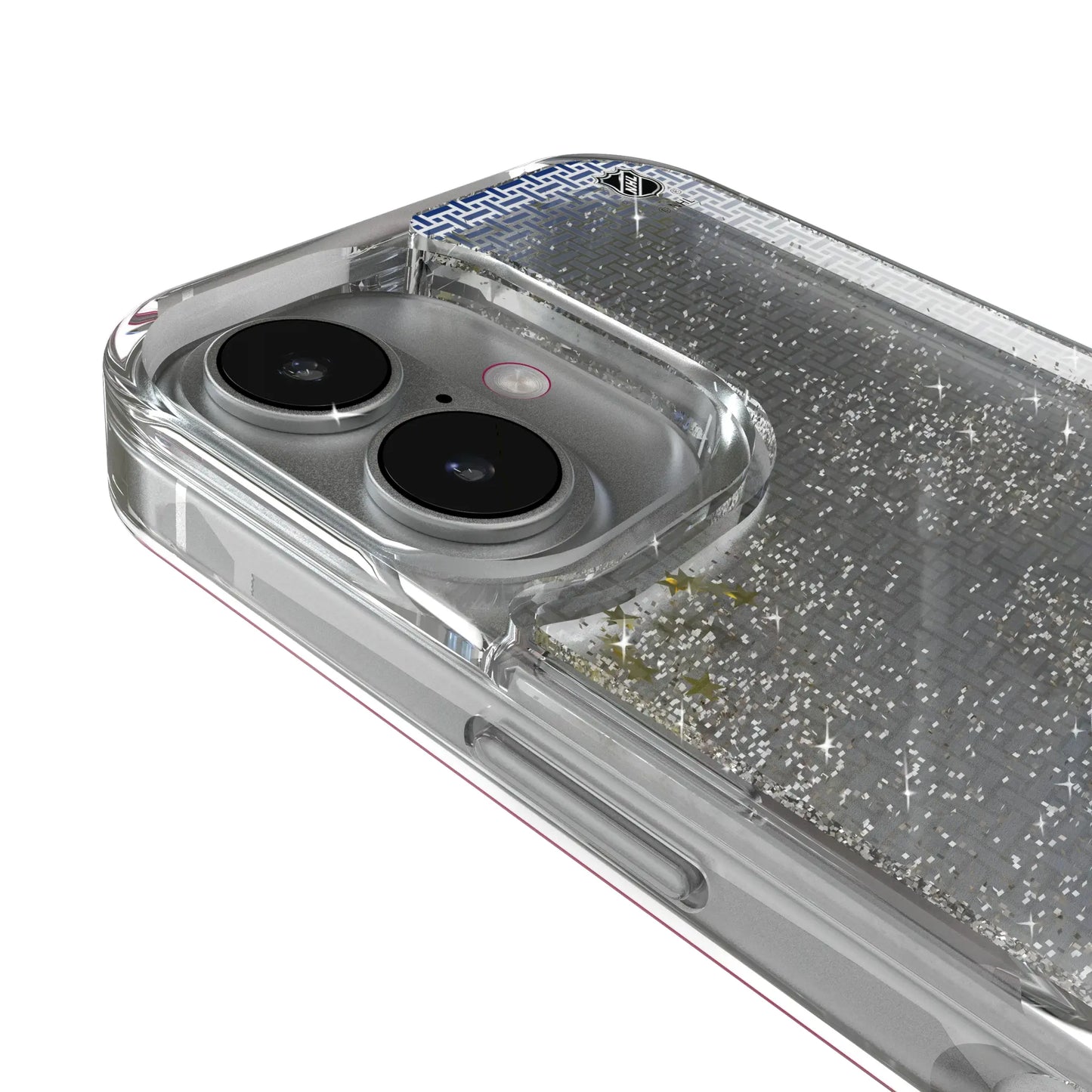 Montreal Canadiens Linen Glitter Phone Case for Apple iPhone