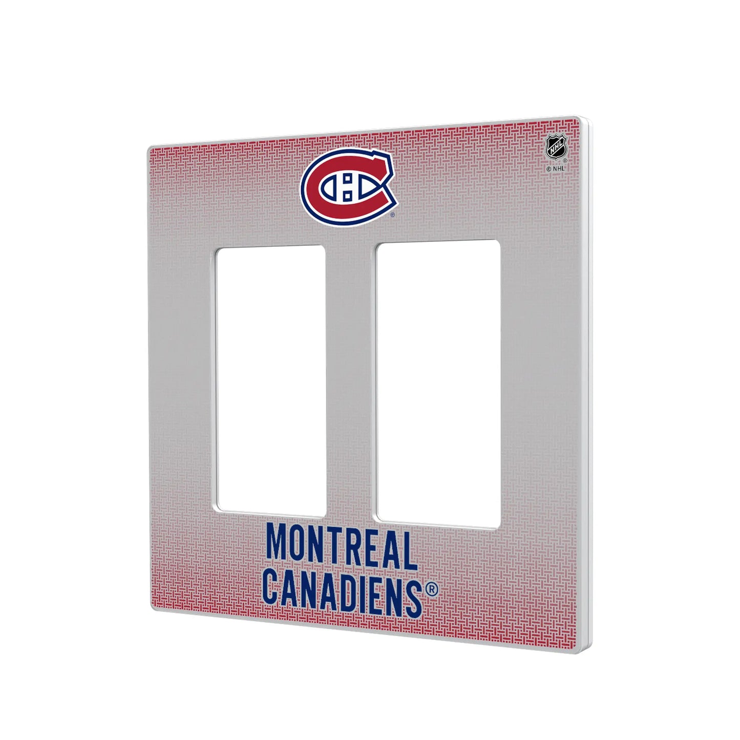 Montreal Canadiens Linen Hidden-Screw Light Switch Plate