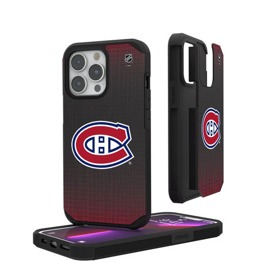 Montreal Canadiens Linen Rugged Phone Case for Apple iPhone
