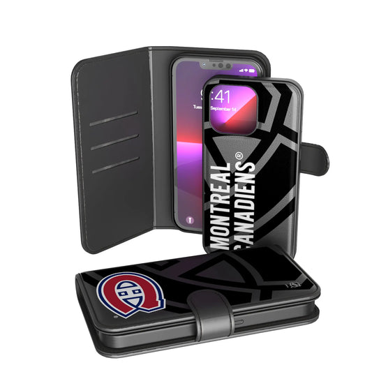 Montreal Canadiens Monocolor Tilt Wallet Phone Case for Apple iPhone